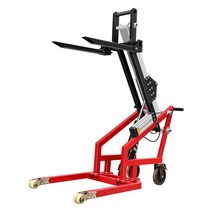 전동 스태커 셀프로딩 포크 물류 리프트 지게차 500kg, 레드 500kg