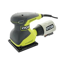 : RYOBI Ryobi S652DGK 유선 2 Amp 0.6cm14인치 14 000 OBM 스퀘어 오비탈 마감 시트 샌더 420313, 1개