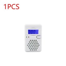 가스 일산화탄소 감지기 경보 사운드 라이트 경고 배터리 부족 표시기 CO 모니터 가정용 전원, 1PCS