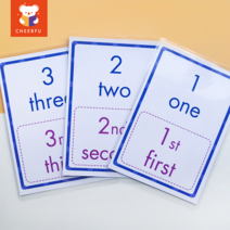 영어 단어 플래시카드 조기 교육 학습 영어 단어 카드 유아 학습 카드, 20 Pcs 번호