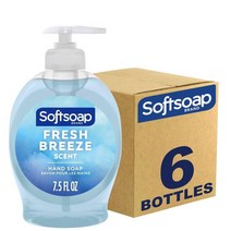 Softsoap 소프트솝 리퀴드 핸드솝 아쿠아리움 시리즈 7.5 Fl oz 6팩 236928, Fresh Breeze