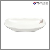 [돌산멜라민] 더블체크(백) - 신타원골접시 (업소용 식당용), (DS-7913/7825), 1개