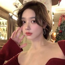 Cle.v 여성 새벽 이슬 드롭 귀걸이