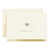 Crane & Co. 새겨진 범블비 감사 노트 (CT1644)