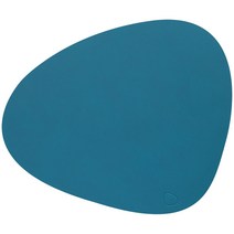 린드디엔에이 덴마크 커브 누포 식탁매트 L 37x44cm 청록색