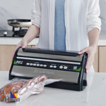 자동실링기 진공 포장기 식품 진공봉입 기계 소형 가정용, 실링기 1대 +25*30 진공팩 100개