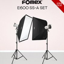 [오빠네사진관] Fomex 사진조명 E600 SS-A 스트로보세트 - 대형스튜디오조명세트 대형제품사진조명 대형쇼핑몰사진조명세트, ㄴRX-1송수신세트(포함)