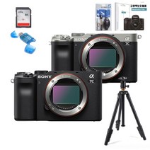 [소니] 풀프레임 미러리스 알파 A7C+512G(4k)+보호필름+크리닝킷+볼헤드삼각대, 실버