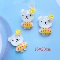 인테리어 소품 기발한아이디어상품 수입 20pcs 혼합 다채로운 수지 곰 유성 아이스 캔디 카보 숑 diy 공예 휴대 전화 쉘 재료 스크랩북 헤어 액세서리, f