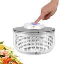 닝타우스 대용량 4.5L/6L 전동샐러드 야채탈수기, USB 6L