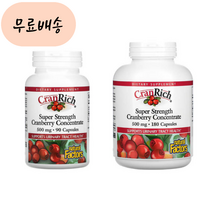 내추럴팩터스 크랜베리 추출물 500mg 180캡슐 90캡슐, 1개