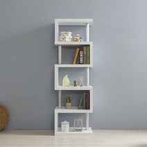 [리버퍼니쳐] 드뤽스 L5 ㄹ형 책장 5단, 색상:메이플, 상세 설명 참조