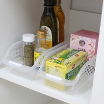 양념통 정리정돈 냉장고 수납 보관함 2P 과일 냉동실 용기 고기 깔끔수납 칸막이 주부, 슬림