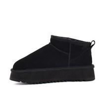 호주 클래식 울트라 미니 플랫폼 스노우 부츠 양피 겨울 숙녀 양모 따뜻한 슬립온 신발 홈 슬리퍼, 03 3_01 34