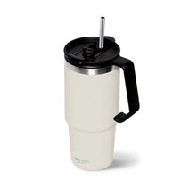 304 스텐 보온 보냉 차량용 손잡이 빨대 텀블러 750ml, 화이트, 선택완료