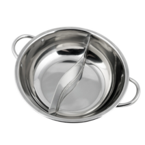 2in1 샤브샤브 전골 훠궈 라면 스텐 인덕션가능 큰용량 반반냄비 a half-and-half pot