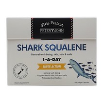 (뉴질랜드 직배) Peter John 피터앤존 상어간유 스쿠알렌 200 캡슐 Shark Squalene