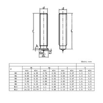 스터드용접기 Welding Screws Spot Head M3 M4 M5 M6 M8 Size Solid Studs Full Standard Pitch Male Bolts, 02 M4 (50pcs)_03 10mm