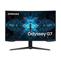 SAMSUNG 삼성 Odyssey G7 시리즈 32인치 WQHD 2560x1440 게이밍 모니터 240Hz 곡선 1ms HDMI GSync FreeSync Premium Pro L, 27-inch_QHD/ 240Hz