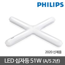 필립스 LED십자등 51W LED방등 LED등기구, 단품, 색상:주광색