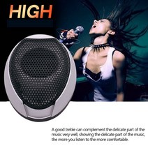 차량용스피커 1쌍 범용 1000W 90db 자동차 서브 우퍼 오디오 슈퍼 파워 시끄러운 스테레오 트위터 돔 스피, 한개옵션0