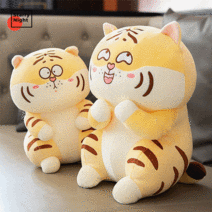 호랑이 인형호랑이 쿠션큐티 인형선물, 동그란 눈 호랑이가