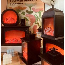 벽난로모형 소품 불멍 거실 장식품, I