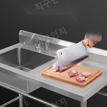 업소용싱크대 야외 간이 영업용 싱크대 개수대, 강화된1206080단일풀왼쪽플랫폼