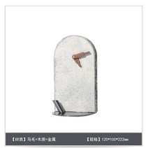 화이트 모던 시계 무소음 스탠드 테이블 시계, 세븐L120*W100*H222mm