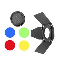 카메라 악세사리 교체 부품 Godox-AD300Pro 플래시 라이트 액세서리 스누트 허니콤 반도온 리플렉터 엘린크롬 브론컬러 프로포토 마운트 AD-AB 어댑터, 05 Barndoor Kit BD10
