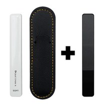 1+1 닥터퓨린스케이 네일파일 손톱관리 손톱야스리 손톱 울퉁불퉁 세로줄, 1개, 블랙&화이트