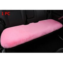 자동차 시트 커버 양모 털 망토 차량 좌석 보호 플러시 소재 따뜻한 겨울용 슈트 대부분의 쿠션 온열 인테리어 액세서리, Rear Seat Pink