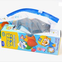 뽀로로디자인 지퍼백 12P 캐릭터프린트 크린지퍼백, 소, 소(S)