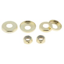 4x 스케이트보드 와셔 교체용 롱보드 액세서리 트럭 부싱, 설명, 골드