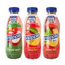 스내플 3종(PET) 473ml 12개(애플+망고매드니스+복숭아티)+국내산 극세사 세차타월 증정
