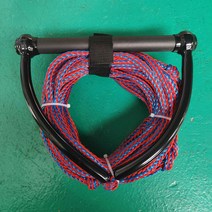 서핑보드 웨이크보드 웨이크 보드 무릎 보트 용 수상 스키 로프 4 섹션 스포츠 가죽 끈 안전 서핑 타워 라인 플로팅 핸들 그립