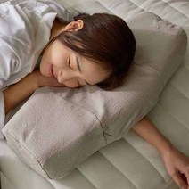 국내생산 국산 옆으로자는 목편한 경추 메모리폼 라쿠모 베개, 그레이지, 1개