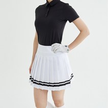 라운드에스 여성골프치마 테잎 주름 스커트 빅사이즈 골프웨어 플리츠 골프복