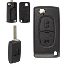 Okeytech 2 버튼 푸조 307 3008 5008 807 플립 플로딩 키 쉘 시트로엥 c2 c3 c4 c5 c6 c8 원격 제어 자동차 키 케이스, VA2 CE0523