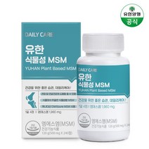 유한양행 유한식물성 MSM 240정 60일분 x 1통