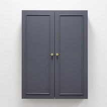 웨인스코팅욕실장 - 2도어 그레이