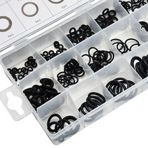 고무패킹 와샤 검정색 오링 실리콘 225개입 세트, 고무패킹오링225개입, 상품선택