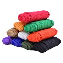 패러글라이딩장비 패러글라이딩자격증 행글라이딩 dia.8mm paracord 끈 생존 코드 원 코어 솔리드 야외 캠핑 등반 하이킹 diy 팔찌, 노란색, 20m