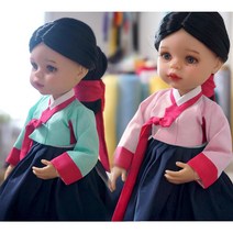 인형 한복 만들기 DIY 옷소매 삼회장저고리 긴댕기 MSD SD 60cm 구체관절인형, 패턴＋설명서＋원단 패키지, msd~45도리스돌
