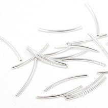 [T2002] 925실버 파이프(1.5x25mm)/팔찌재료/은장식/비즈재료/DIY/악세사리 부자재/은팔찌 만들기