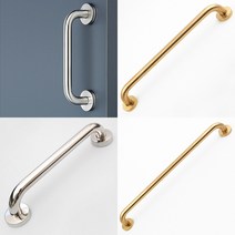 스텐안전손잡이 핸드레일 중문 욕실안전바, 21.안전손잡이 티타늄골드유광 19x450mm