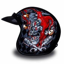 Daytona Helmets 3/4 쉘 오픈 페이스 오토바이 헬멧 DOT 승인 오렌지 핀 스트라이프 2XL USA 미국, XX-Large