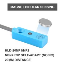 디젤흡기크리닝 Cloweit 마이크로 홀 효과 센서 근접 마그네틱 스위치 IP68 NPN PNP 3 선 NO/NC DC 12V 24V 원격 비극성 15mm 20mm, [01] NO (normally open), [04] HLD-20 NPN PNP