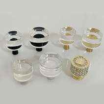 리폼플러스 아크릴황동손잡이 1구 가구손잡이 문고리 서랍장 거실장 싱크대 인테리어 가구DIY, sh 불가리손잡이9183, 골드(1개)