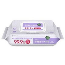 그린핑거 유아용품 소독티슈 캡형 50매, 58개